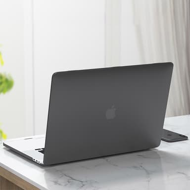 Laptopdeksel med tastaturbeskyttelse og støvplugg Sort