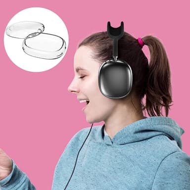 Beskyttelsesdeksel for hodetelefoner, 1 par Gjennomsiktig