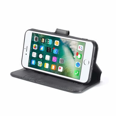 Mobilfutteral til iPhone 7/8 i sort kunstskinn