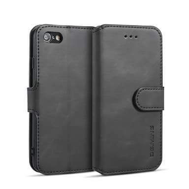Mobilfutteral til iPhone 7/8 i sort kunstskinn