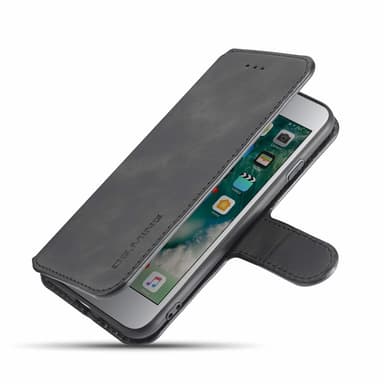Mobilfutteral til iPhone 7/8 i sort kunstskinn