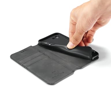 Mobilfutteral til iPhone 7/8 i sort kunstskinn