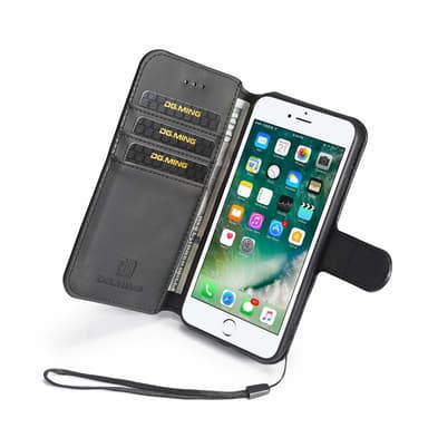 Mobilfutteral til iPhone 7/8 i sort kunstskinn