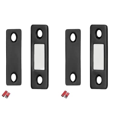 Magnetisk lås / usynlig magnetisk dørstopper, 2 stk. Sort