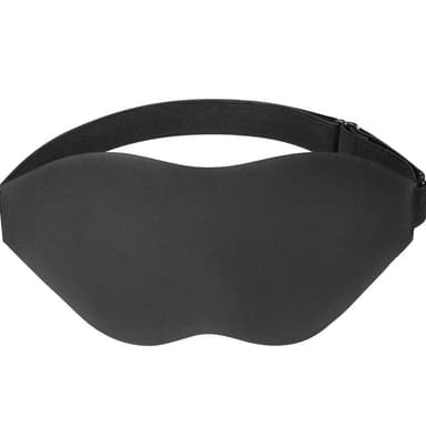 Ultra myk sovemaske Sort