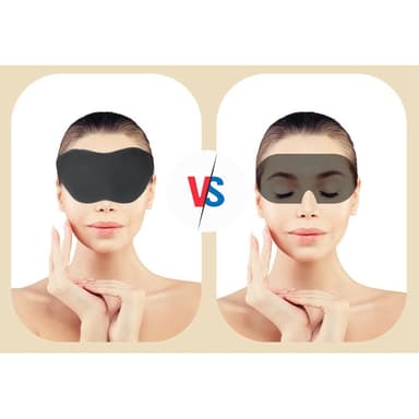 Ultra myk sovemaske Sort