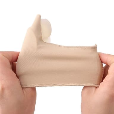 Tåskiller for tåkorreksjon ved hallux valgus støttesokker 1 par Beige