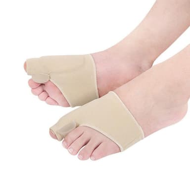 Tåskiller for tåkorreksjon ved hallux valgus støttesokker 1 par Beige