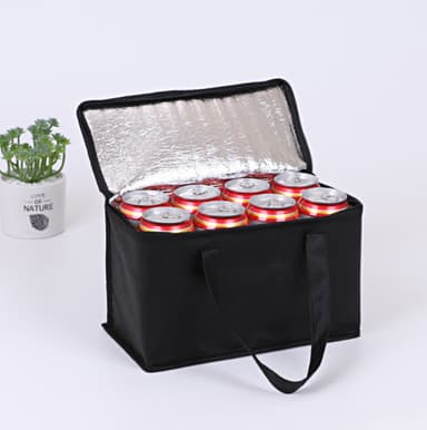 Kjølebag svart 28 cm x 17 cm x 14 cm L