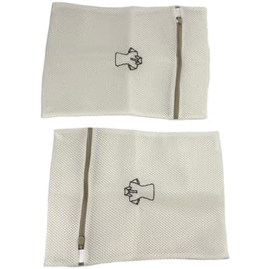 Sett med 2 vaskeposer med broderi XL