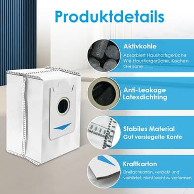 Støvsugerposer til Ecovacs Deebot X2 Omni 6-pak