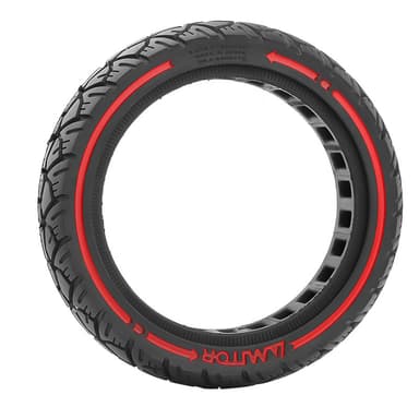 Punkteringsfritt dekk Xiaomi M365 8,5x2,0 (230x50) Svart/rødt