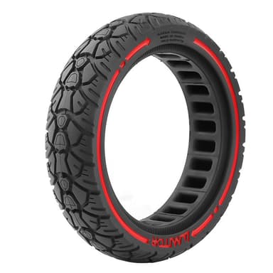Punkteringsfritt dekk Xiaomi M365 8,5x2,0 (230x50) Svart/rødt