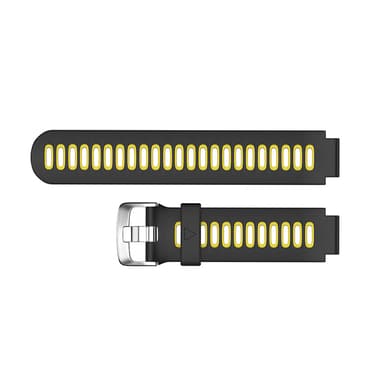 Silikonklokkerem for Garmin Forerunner235/220/230/620/630/735 med verktøy Svart+gul