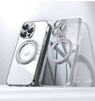 Magnetisk beskyttende telefondeksel med usynlig stativ for iPhone  iPhone 15 Pro
