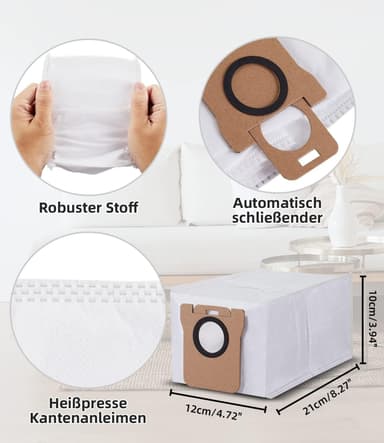 Erstatningsstøvposer for Xiaomi/Dreame Robotstøvsuger