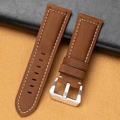 Utskifting av klokkerem for Panerai Luminor Brun 26 cm