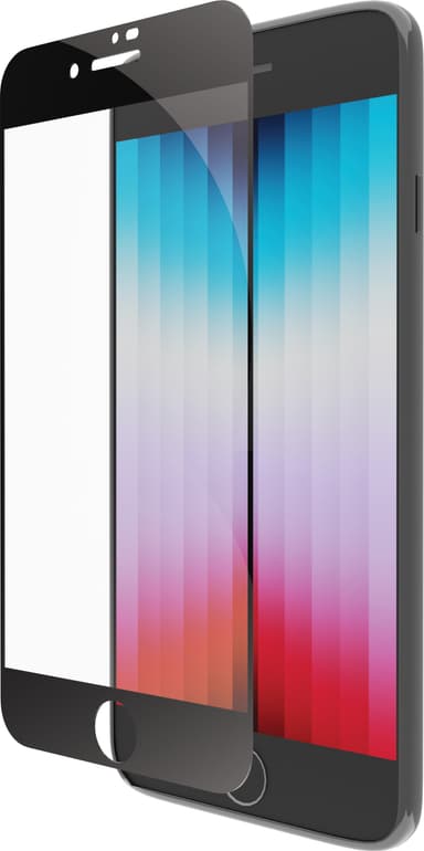 Dbramante1928 Eco-Shield iPhone SE/8/7 skjermbeskytter (sort)