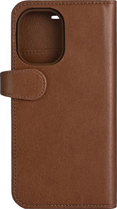 Buffalo iPhone 16 2in1 Leather MagSeries lommebokdeksel (brun)