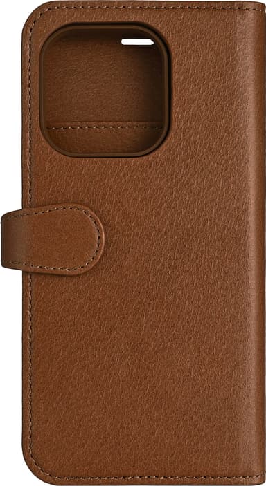 Buffalo iPhone 16 Pro 2in1 Leather MagSeries lommebokdeksel (brun)