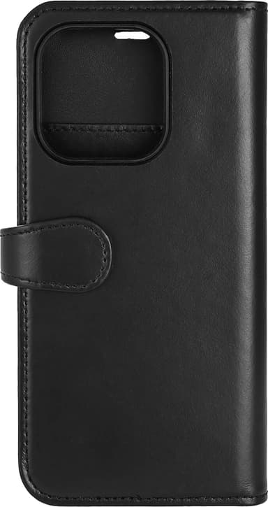Buffalo iPhone 16 Pro 2in1 Leather MagSeries lommebokdeksel (sort)