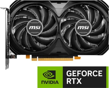 MSI GeForce RTX™ 4060 VENTUS 2X BLACK 8G OC grafikkort