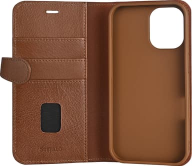 Buffalo iPhone 16 2in1 Leather MagSeries lommebokdeksel (brun)