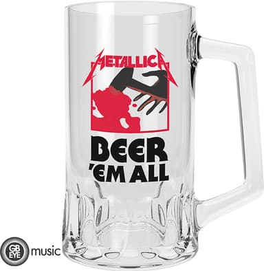 GB EYE music Metallica Beer’Em All glass 500ml