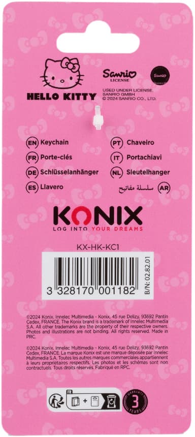 Konix Hello Kitty nøkkelring (unicorn)