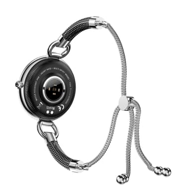 Elegant smartklokke med puls, skritteller, kalorier, sportsmoduser, IP67 Sort