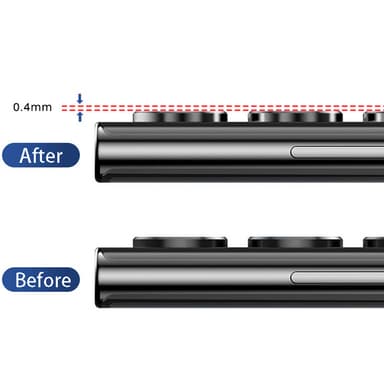 Linsebeskyttelse 3-pakning 1 sett Hvit Samsung S22 Ultra