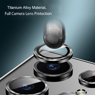 Linsebeskyttelse 3-pakning 1 sett Hvit Samsung S22 Ultra