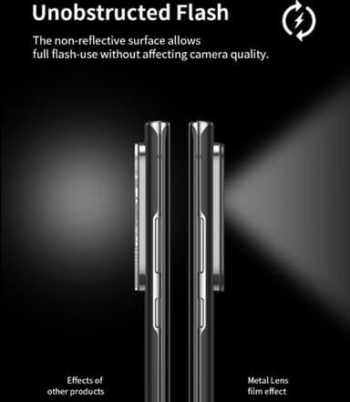Linsebeskyttelse for Samsung S22 Plus Black