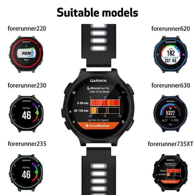 Klokkereim til Garmin Forerunner 220/230/235/620/630/735XT