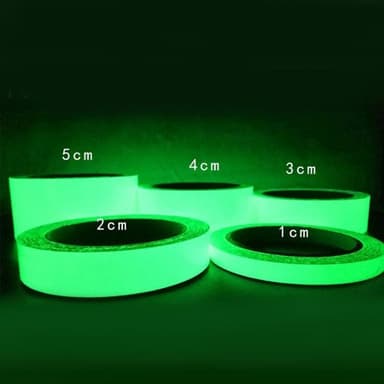 Selvheftende fluoroscerende tape - 10meter
