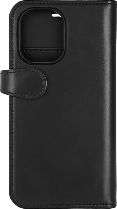 Buffalo iPhone 16 2in1 Leather MagSeries lommebokdeksel (sort)