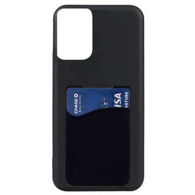 Silikon deksel med kortholder Motorola Moto E14 - Svart