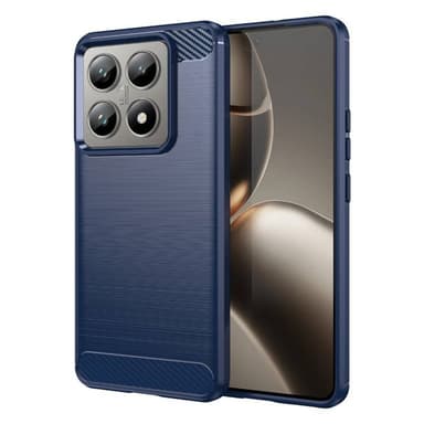 Børstet silikondeksel Xiaomi 14T - Blå