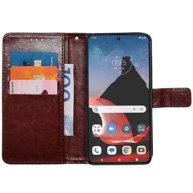 Lommebokdeksel 3-kort Motorola ThinkPhone - Brun