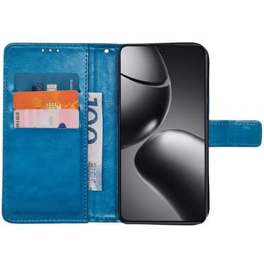 Lommebokdeksel 3-kort Xiaomi 14T - Lyseblå