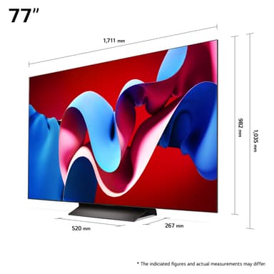 LG 77" C4 4K OLED evo TV (2024)