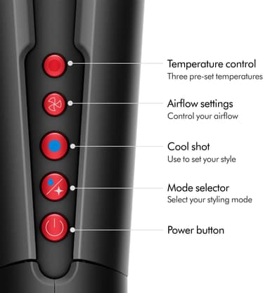 Dyson Airstrait rettetang (onyx/gull)