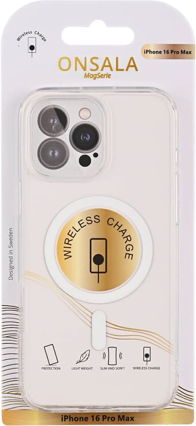 Onsala iPhone 16 Pro Max MagSeries deksel (gjennomsiktig)