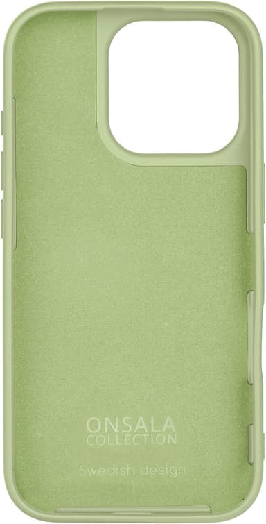 Onsala iPhone 16 Pro silikondeksel (lime)