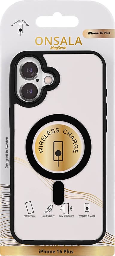 Onsala iPhone 16 Plus Bumper MagSeries deksel (sort)