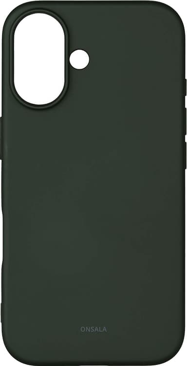 Onsala iPhone 16 silikondeksel (olivengrønn)