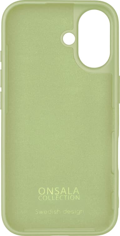 Onsala iPhone 16 silikondeksel (lime)