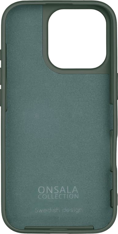 Onsala iPhone 16 Pro silikondeksel (olivengrønn)