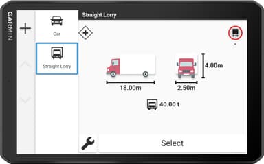 Garmin dēzl LGV820 lastebil-GPS