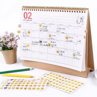 Emoji-klistremerker - 660 klistremerker med ulike uttrykk